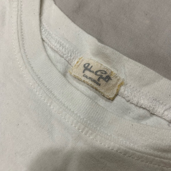 BrandyMelville WhiteRainbow Striped LongSleeve Tee - Picture 7 of 8